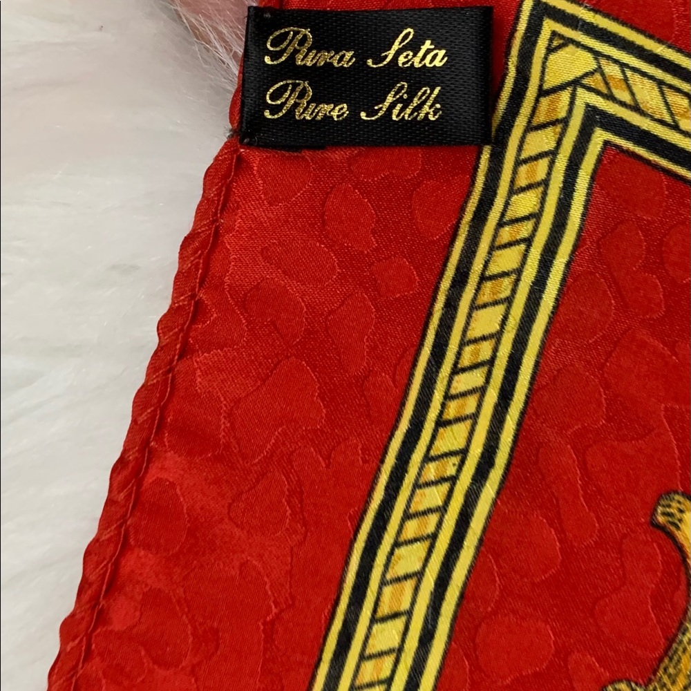 Silk Multi Patterned Scarf - image 3